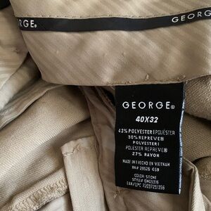 George Men's Dress Pants - Stone